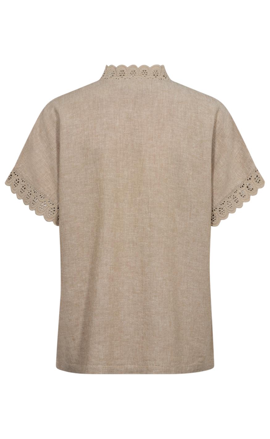 Freequent Bluse - Larry - Sand Melange