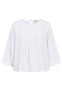 Freequent Bluse - Lava Pleat - Brilliant White