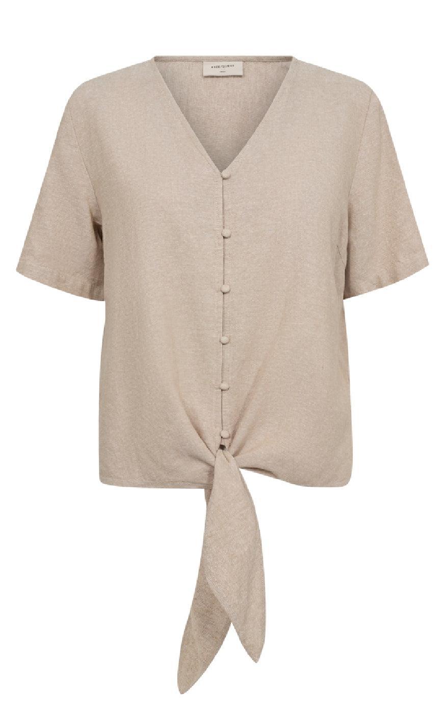 Freequent Bluse - Lava - Sand Melange
