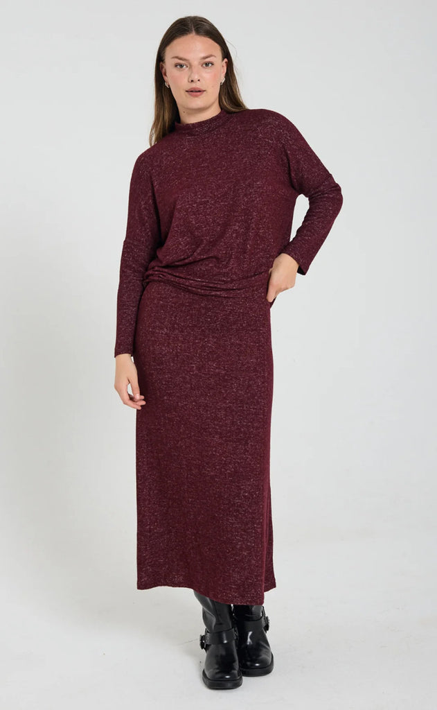 Freequent Bluse - Laveco - Port Royale Melange