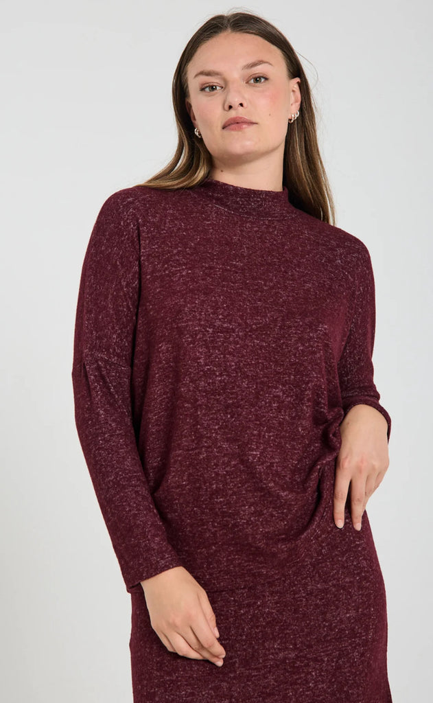 Freequent Bluse - Laveco - Port Royale Melange