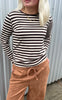 Freequent Bluse - Liana - Coffee Bean w. Moonbeam