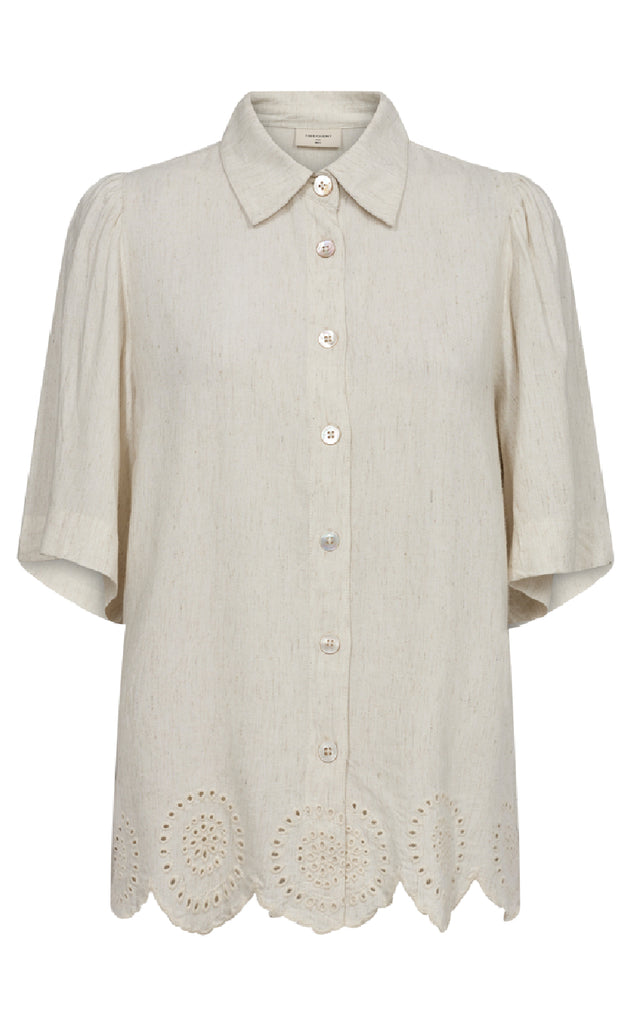 Freequent Bluse - Linus - Moonbeam Melange