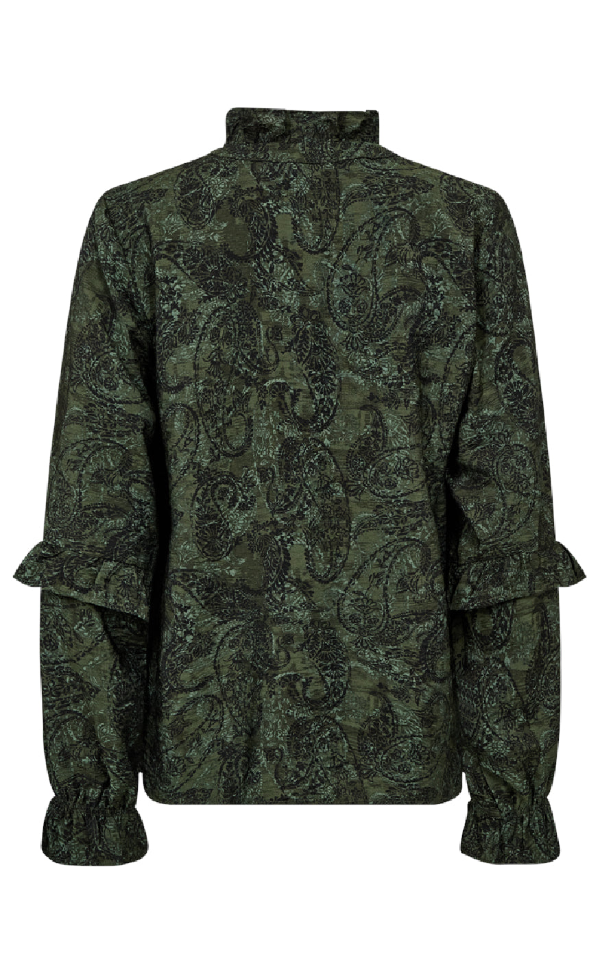 Freequent Bluse - Molin - Kombu Green w. Black