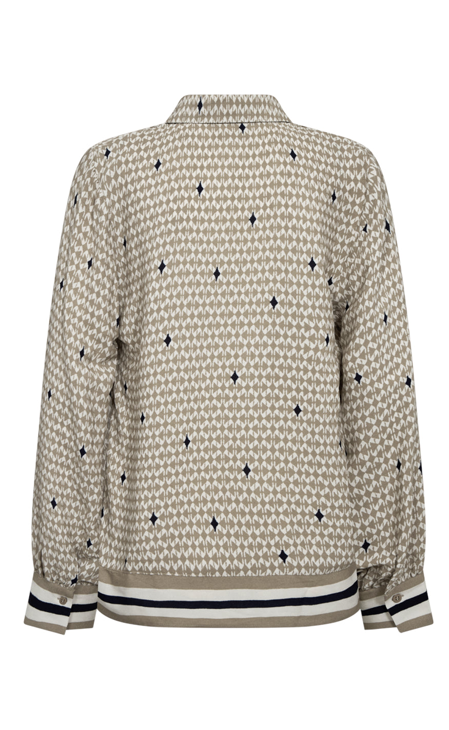 Freequent Bluse - Nisa - Silver Mink w. Moonbeam