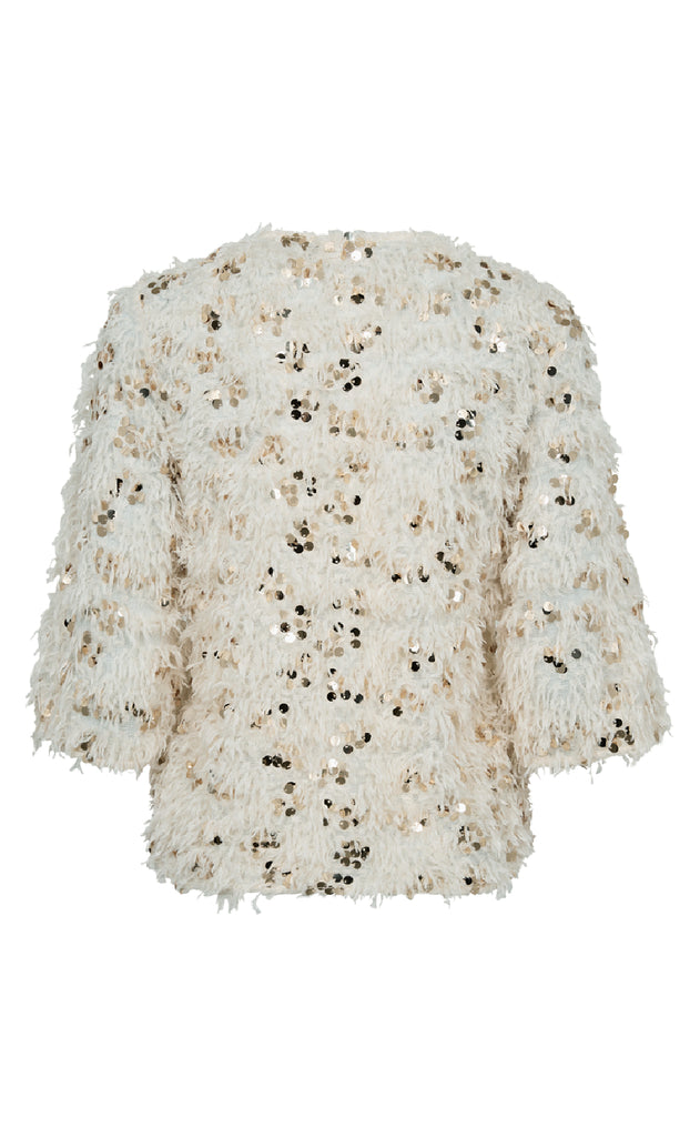 Freequent Bluse - Nolla - Moonbeam w. Gold