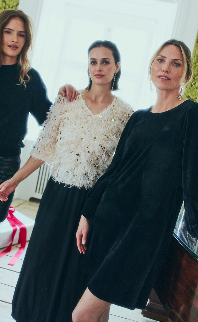 Freequent Bluse - Nolla - Moonbeam w. Gold