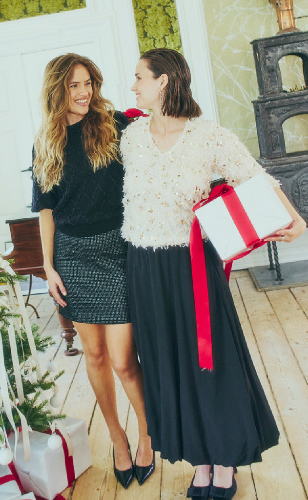 Freequent Bluse - Nolla - Moonbeam w. Gold