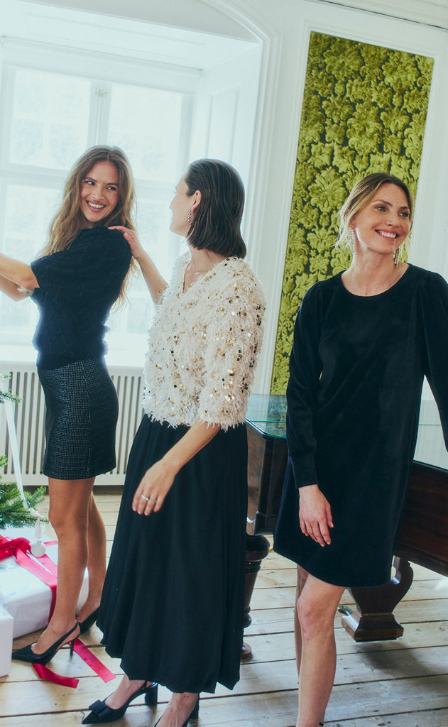 Freequent Bluse - Nolla - Moonbeam w. Gold