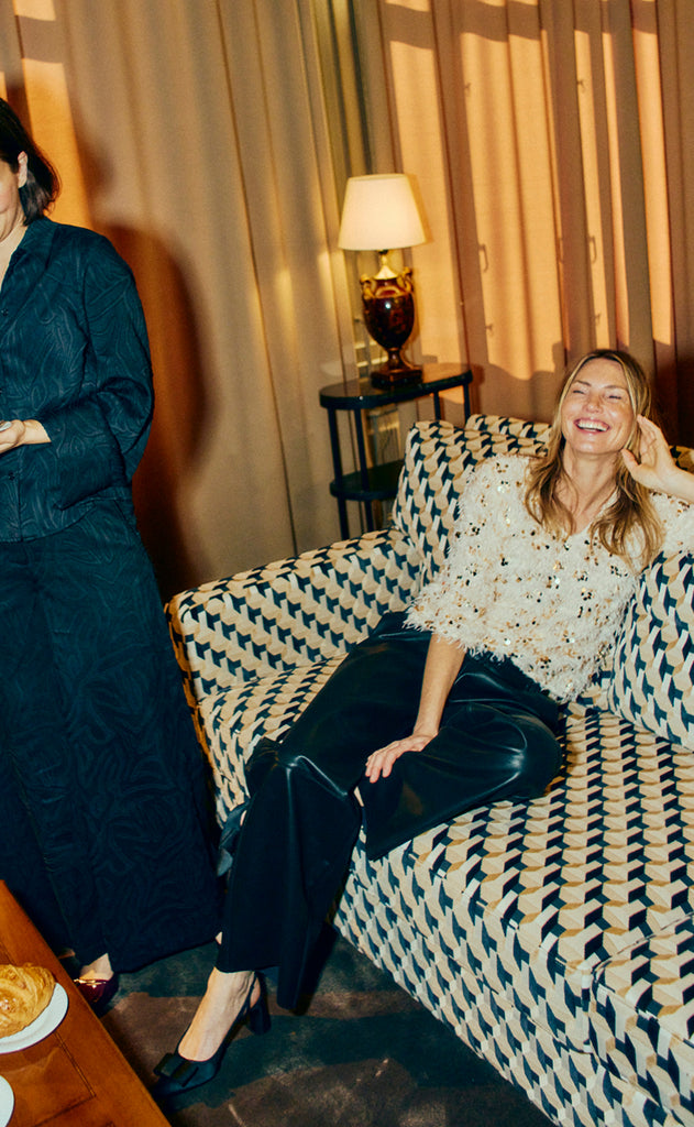 Freequent Bluse - Nolla - Moonbeam w. Gold