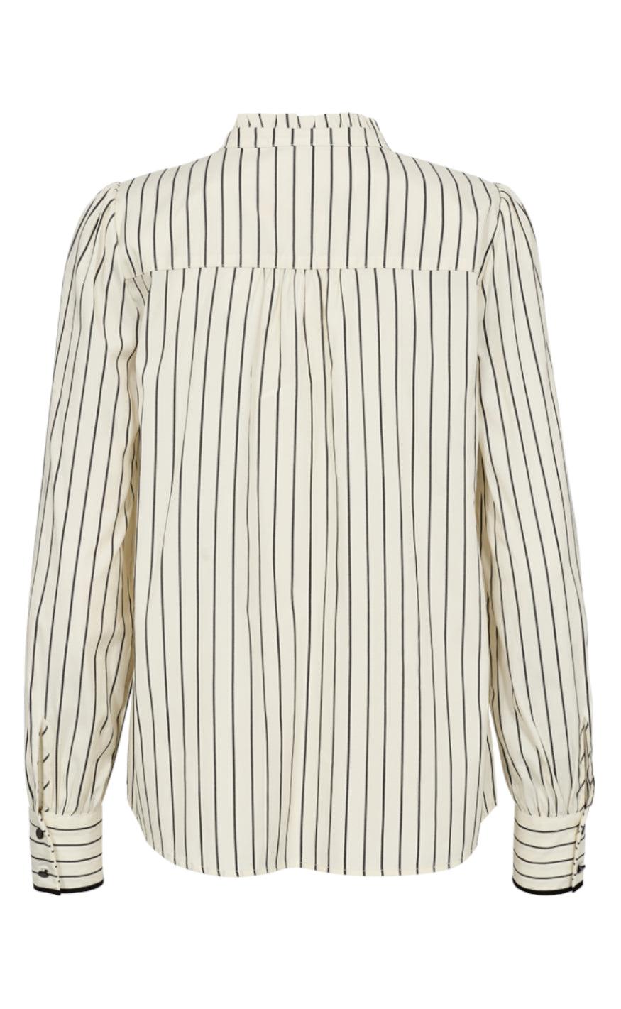 Freequent Bluse - Paly - Tofu w. Black