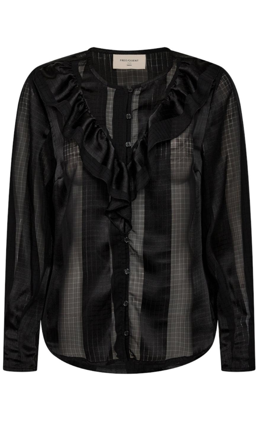 Freequent Bluse - Straba - Black