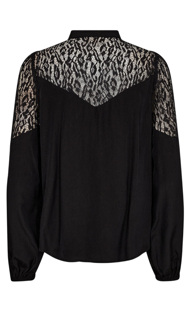 Freequent Bluse - Vialu - Black