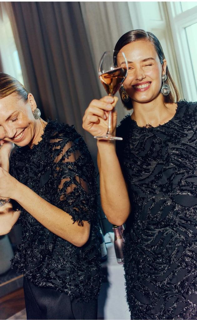 Freequent Bluse - Villa - Black