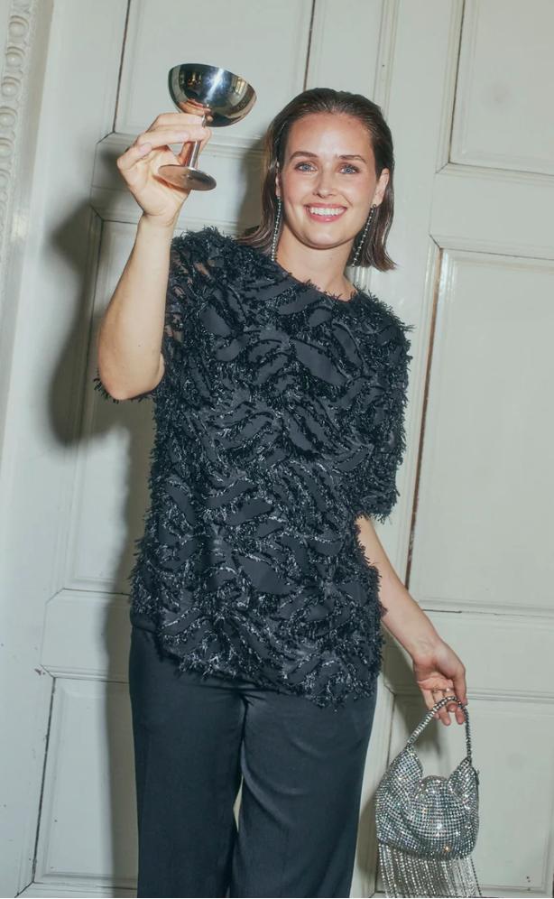 Freequent Bluse - Villa - Black