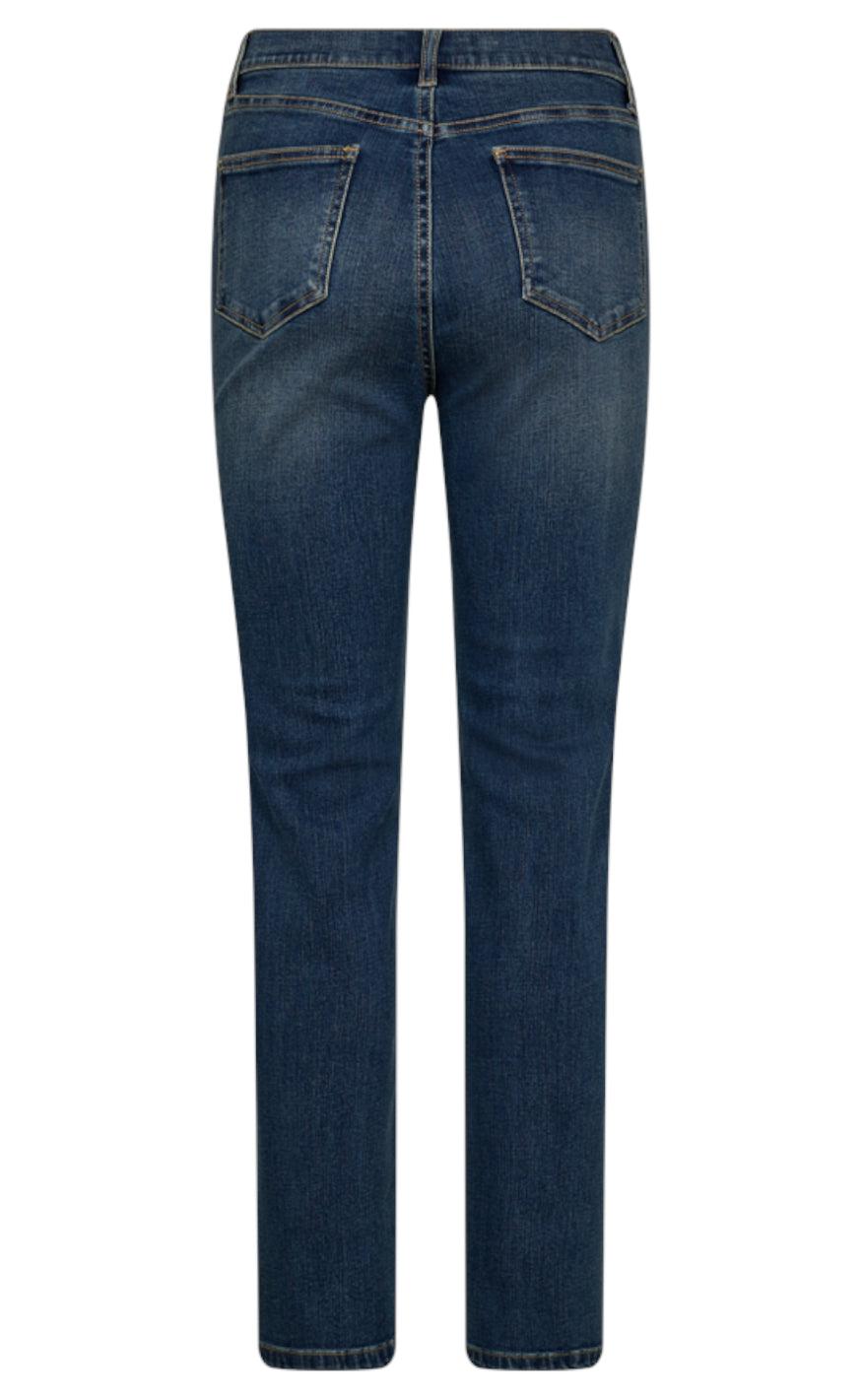 Freequent Bukser - Harlow Straight - Medium Blue Denim