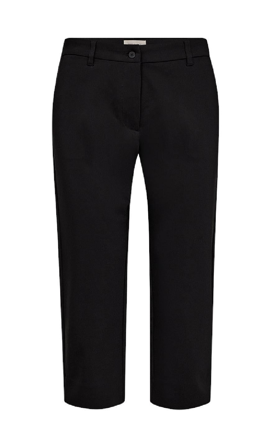 Freequent Bukser - Isadora Capri - Black