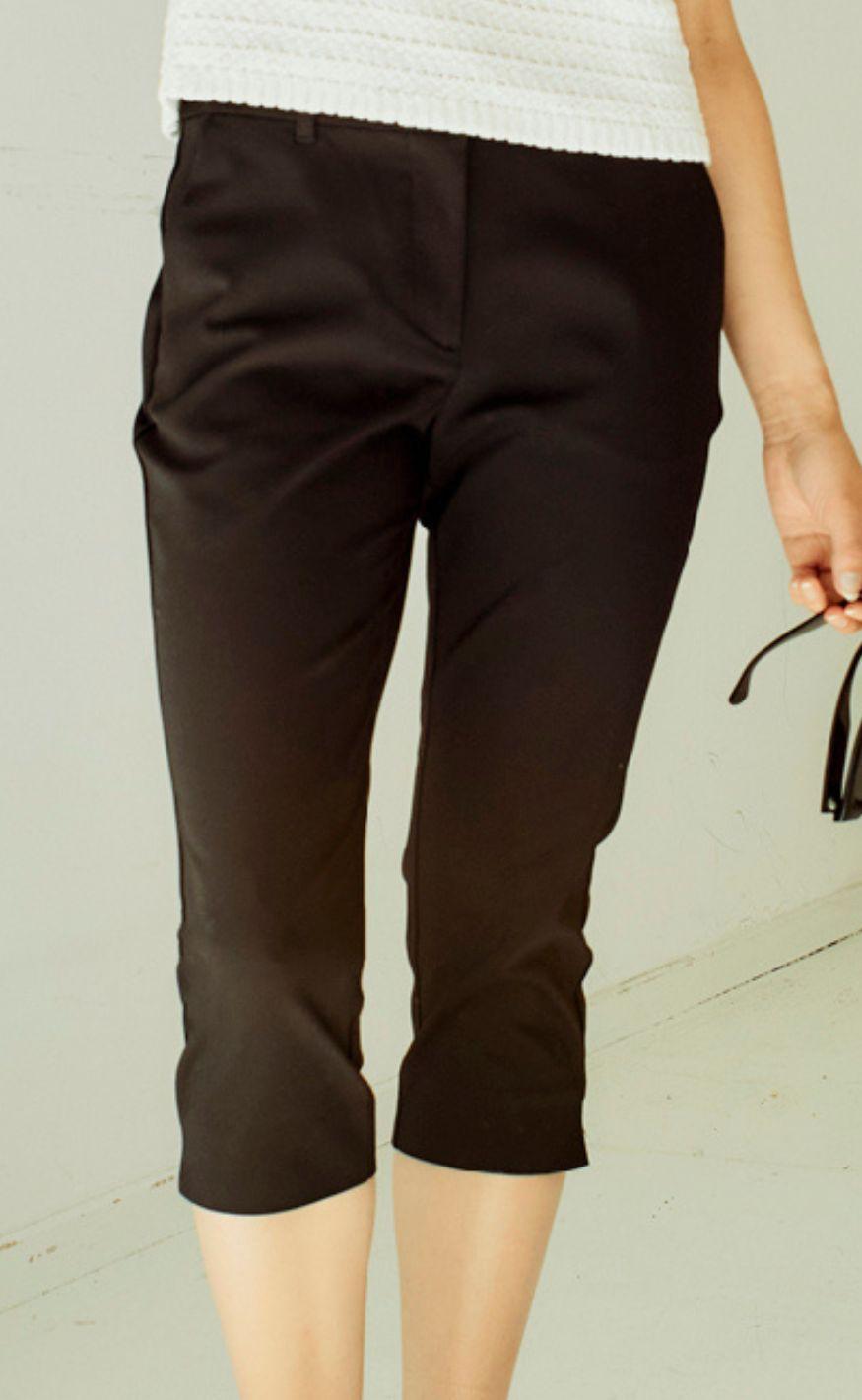 Freequent Bukser - Isadora Capri - Black