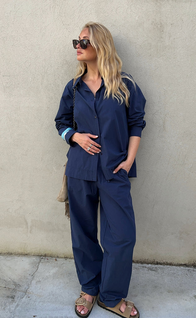 Freequent Bukser - Jally - Navy Blazer