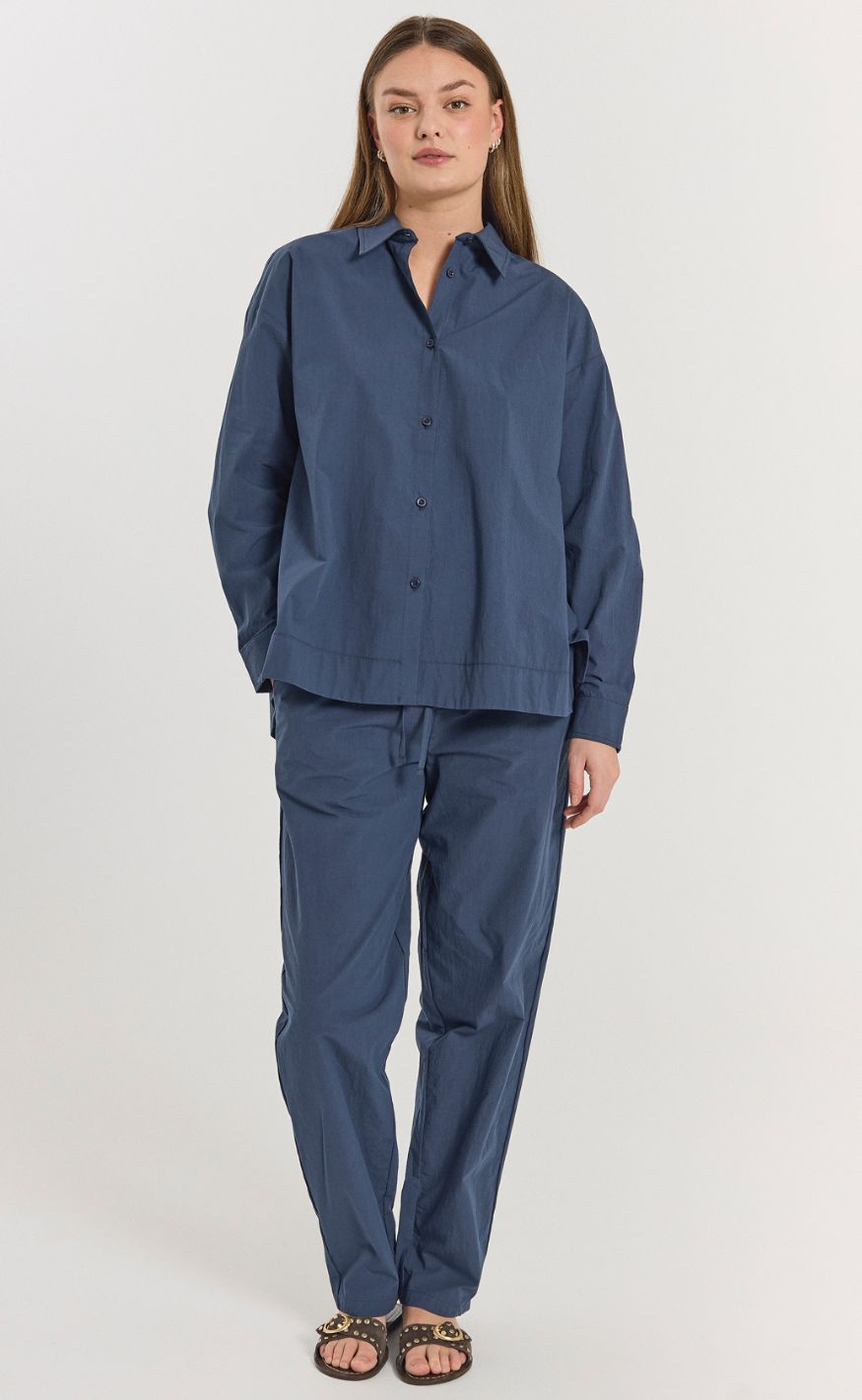 Freequent Skjorte - Jally - Navy/Blazer