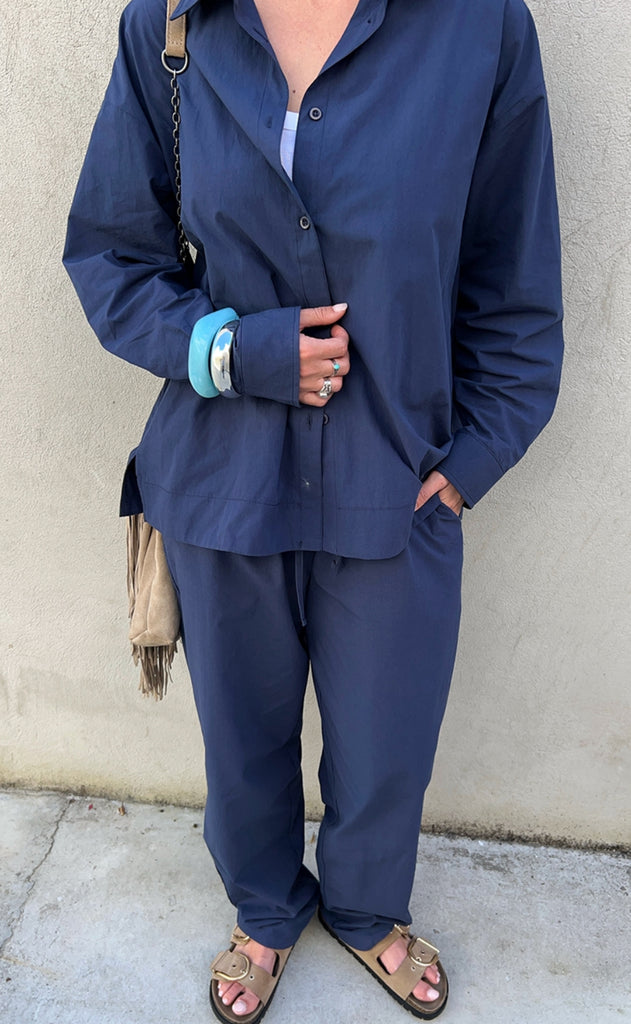 Freequent Bukser - Jally - Navy Blazer