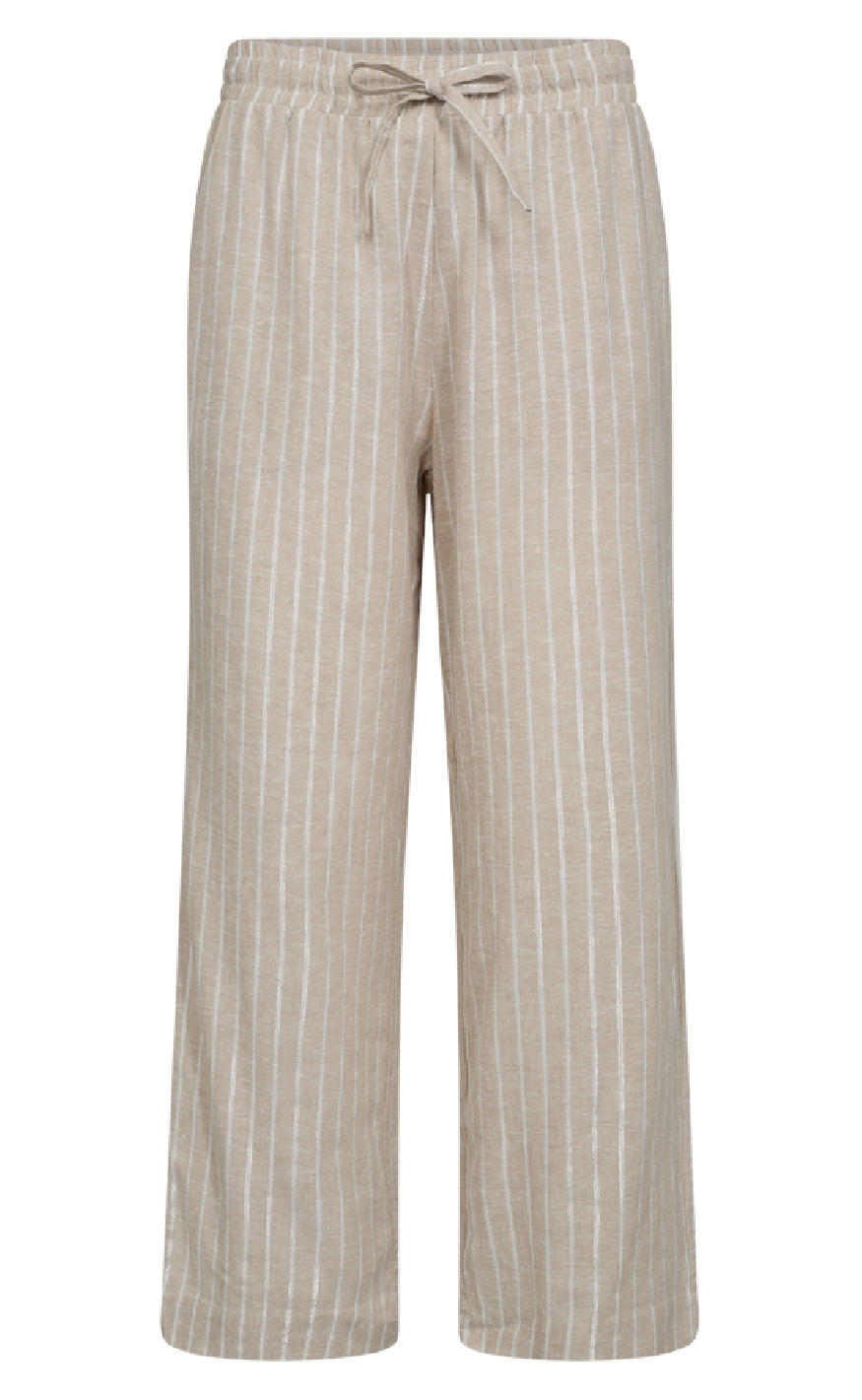 Freequent Bukser - Lalux - Sand Melange w. Off-White