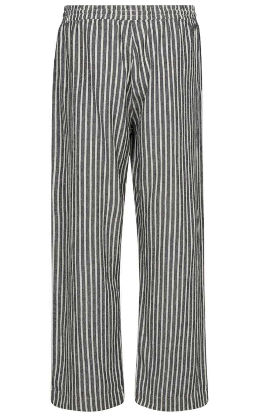 Freequent Bukser - Lava - Black W. Off White