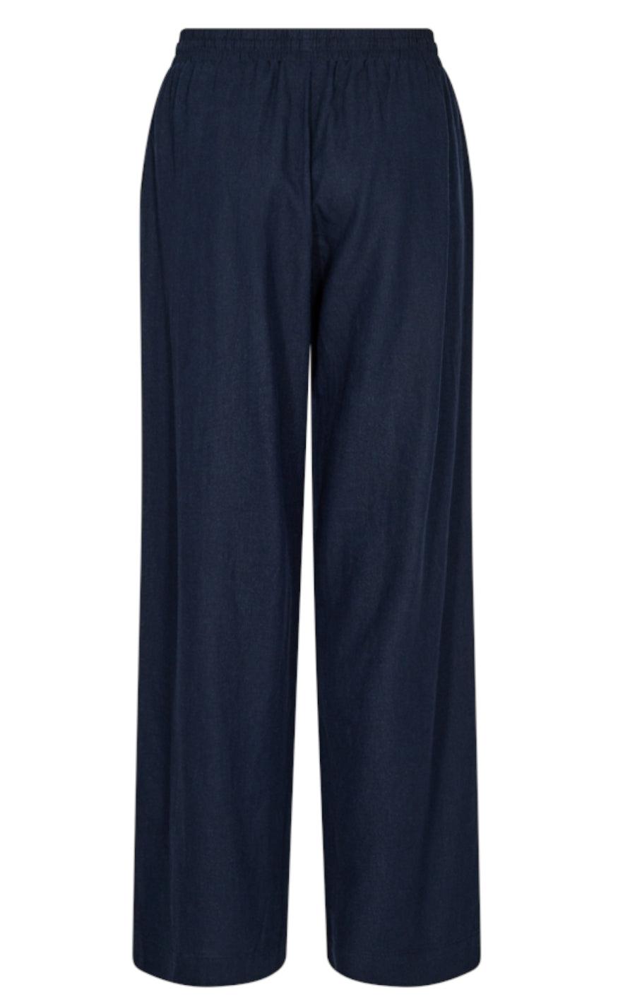 Freequent Bukser - Lava - Navy Blazer