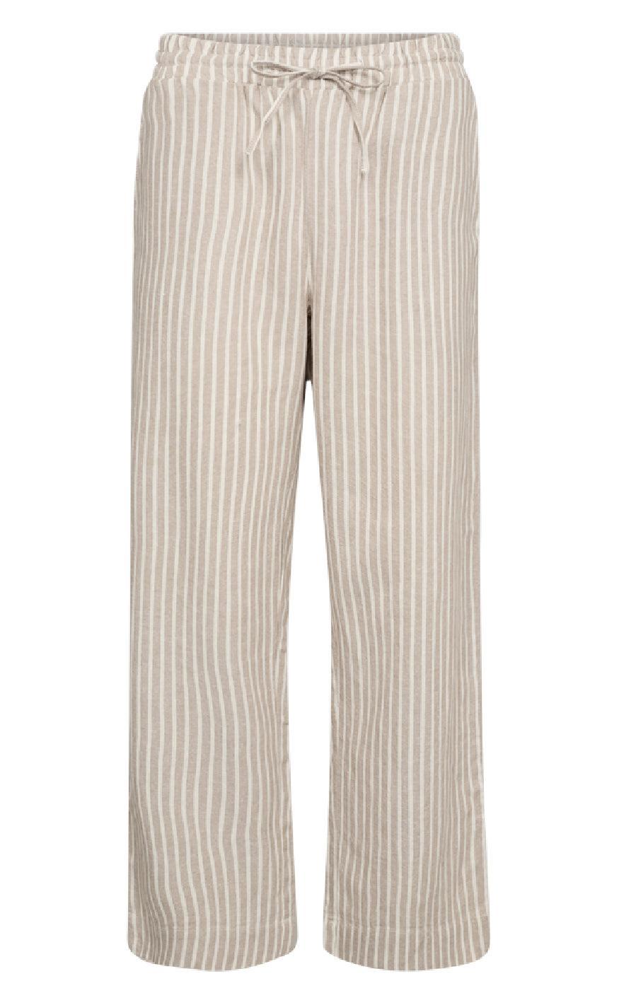 Freequent Bukser - Lava - Simply Taupe w. Off-white