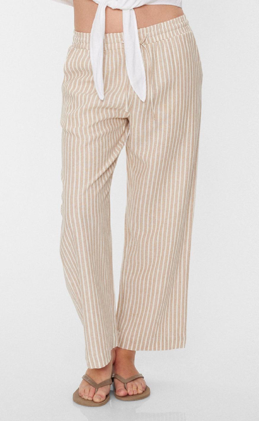 Freequent Bukser - Lava - Simply Taupe w. Off-white