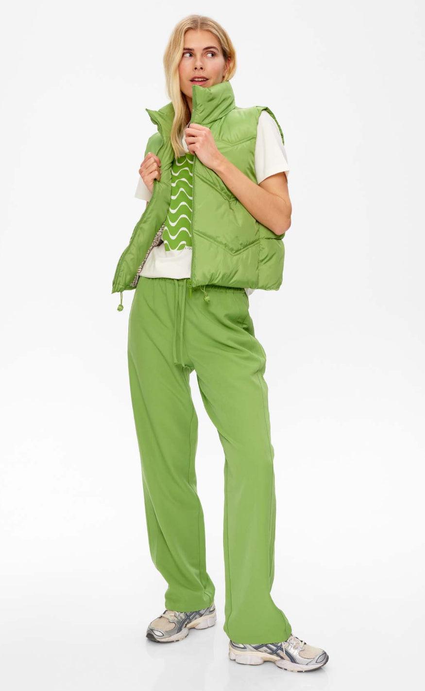 Freequent Bukser - Lenna - Piquant Green