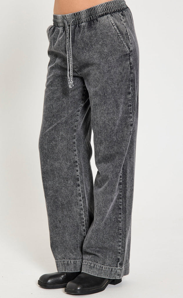 Freequent Bukser - Lisea - Vintage Grey Denim