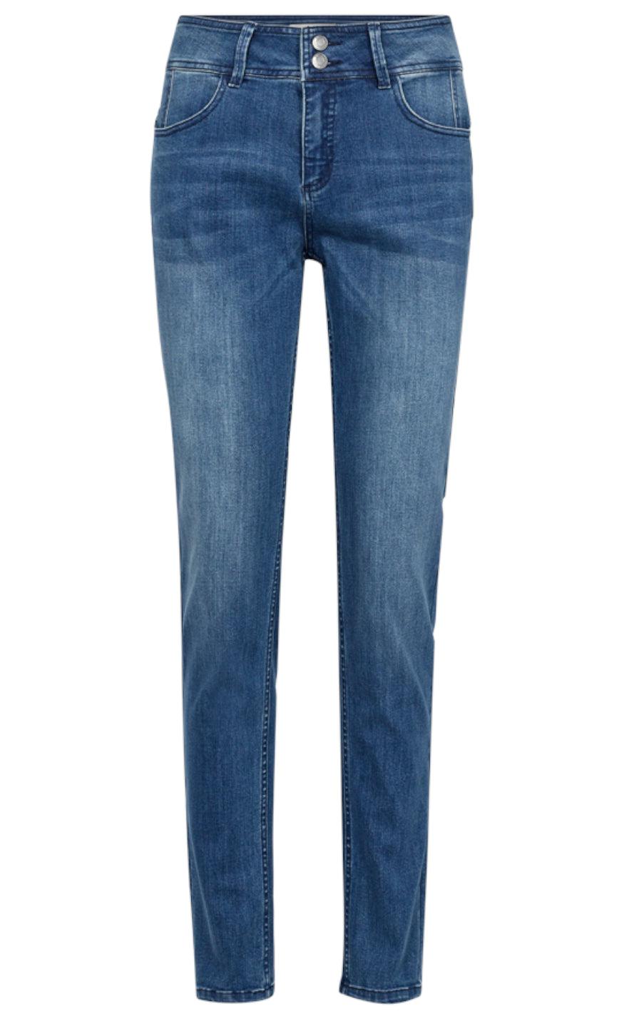 Freequent Bukser - Lopez - Light Medium Blue Denim