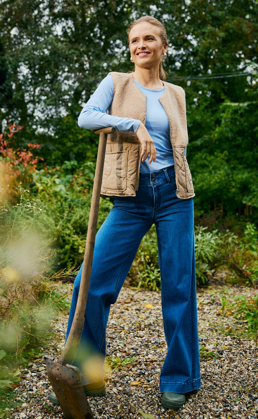 Freequent Bukser - Lopez - Medium Blue Denim