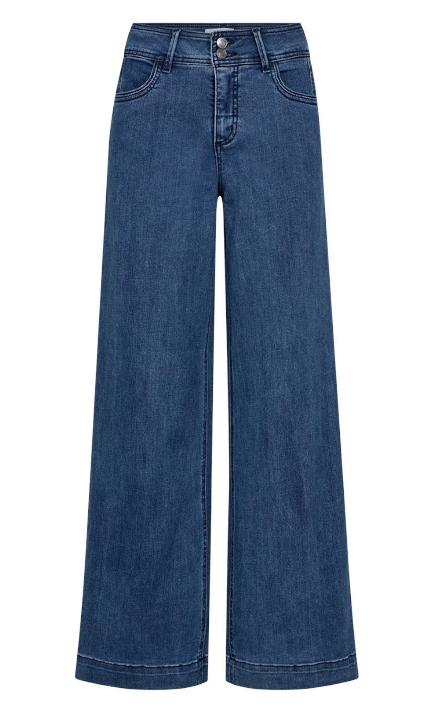 Freequent Bukser - Lopez - Medium Blue Denim