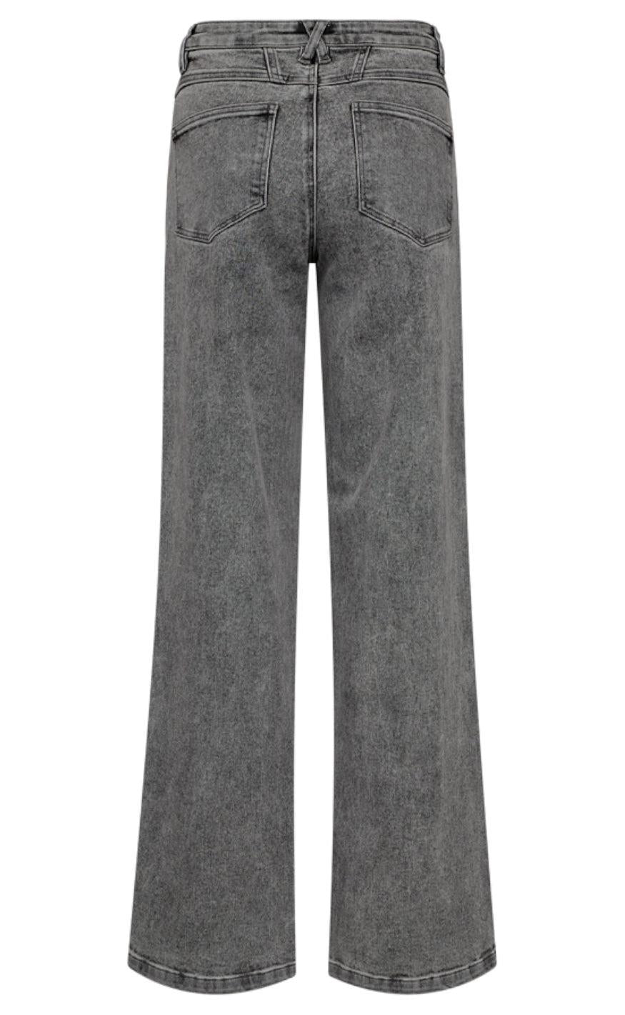 Freequent Bukser - Milly - Light Grey Denim