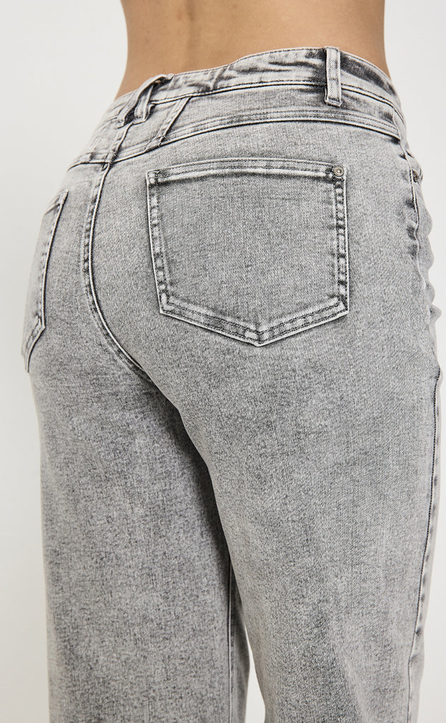 Freequent Bukser - Milly - Light Grey Denim