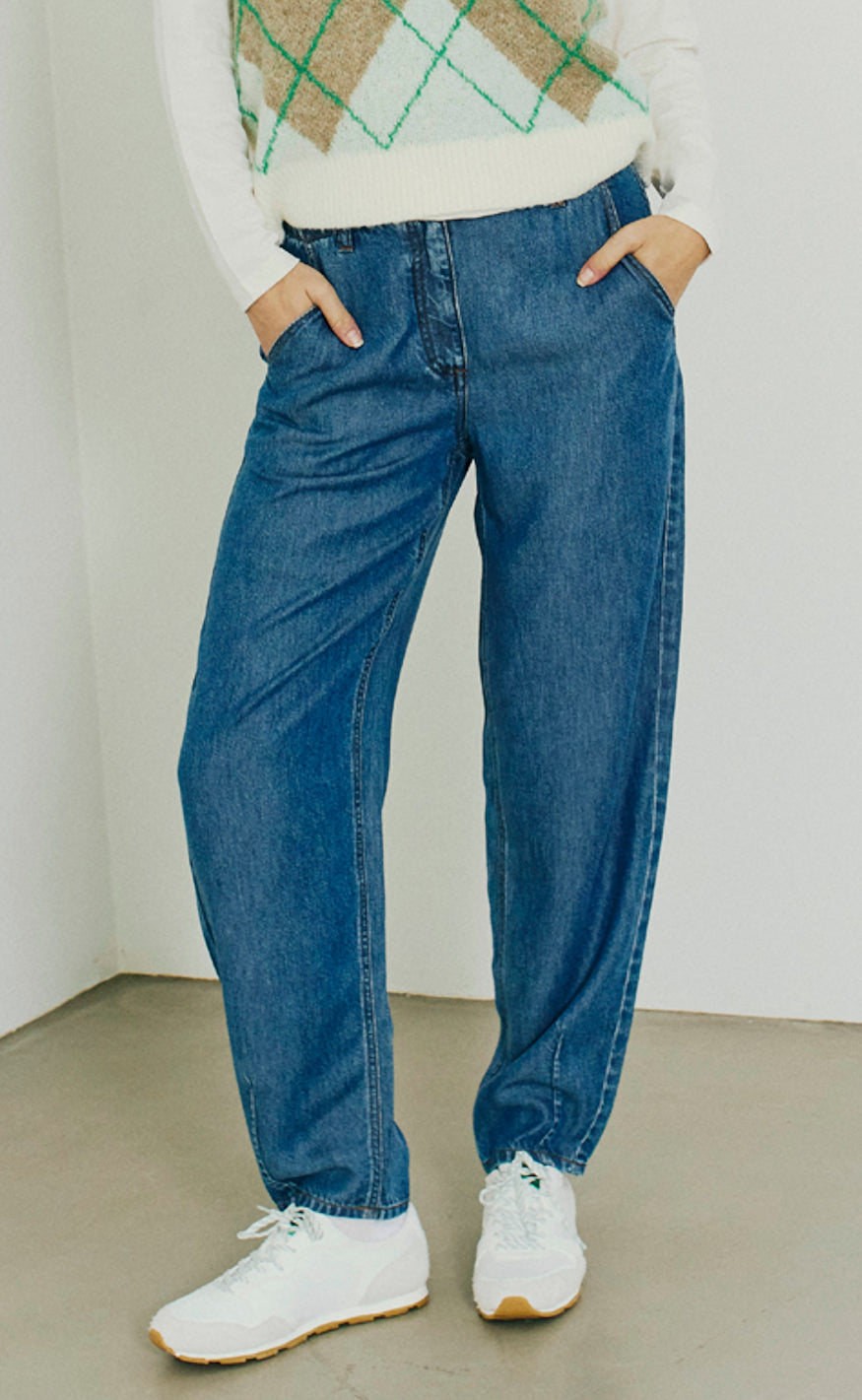 Freequent Bukser - Milo - Medium Blue Denim