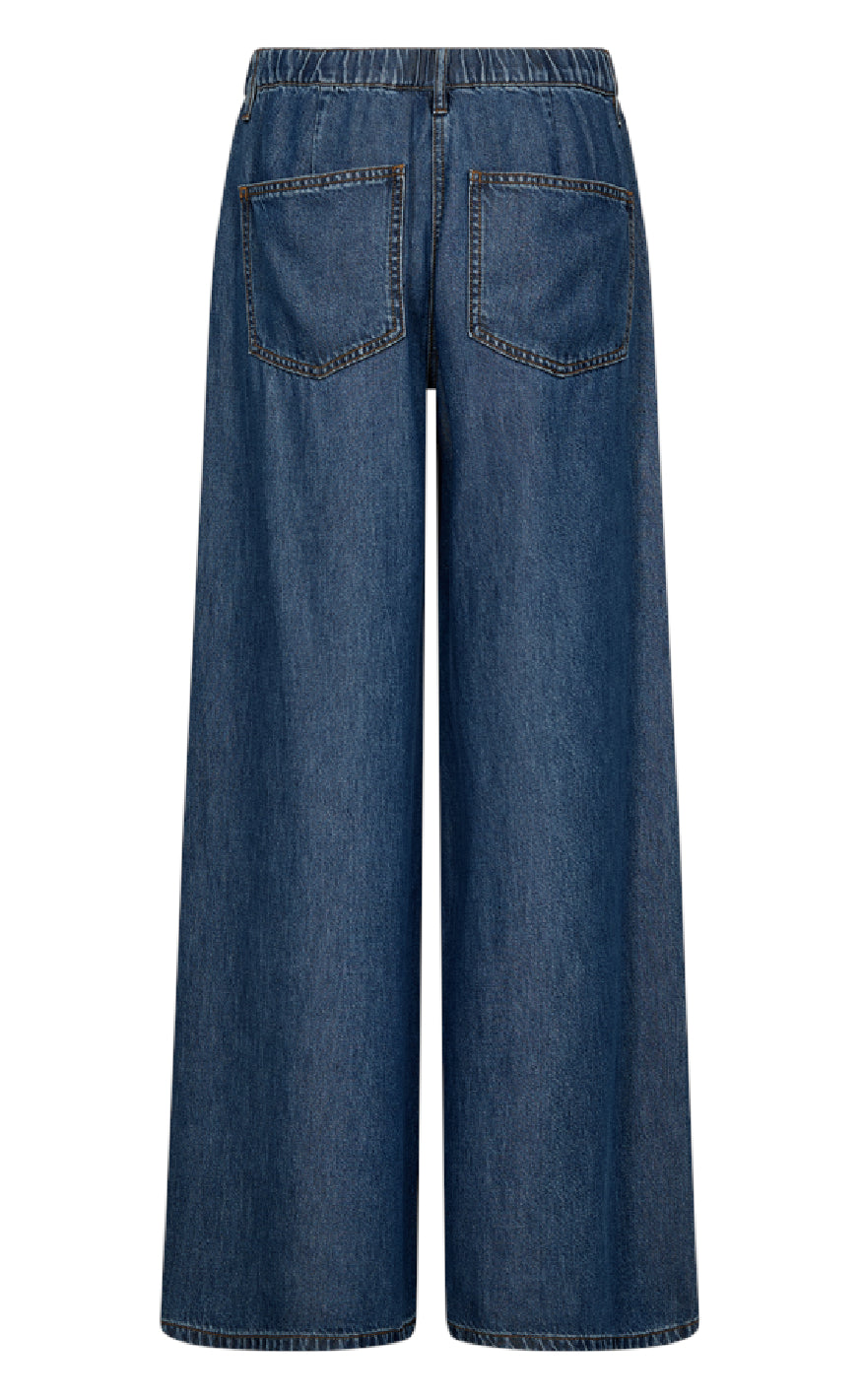 Freequent Bukser - Milo Wide - Medium Blue Denim