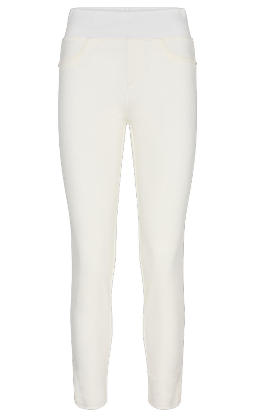 Freequent Bukser - Shantal Ankle Raw - Bright White Denim