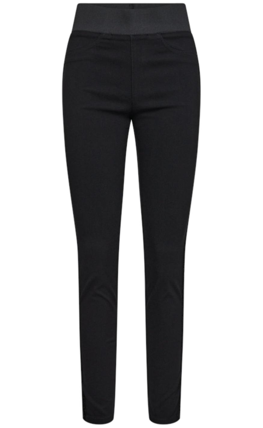 Freequent Bukser - Shantal Glitter - Black