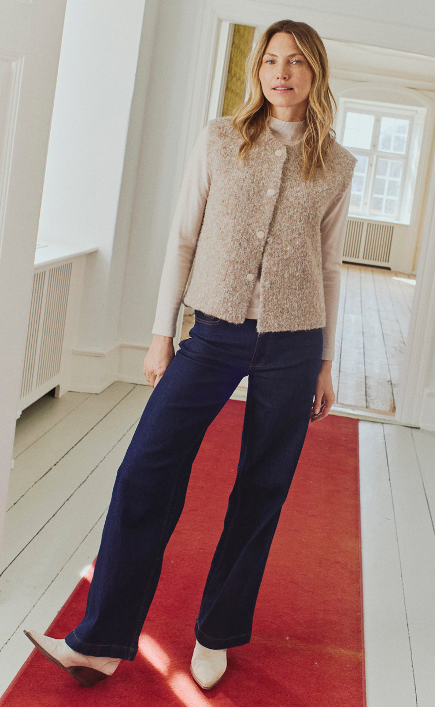 Freequent Bukser - Sindy - Dark Blue Denim