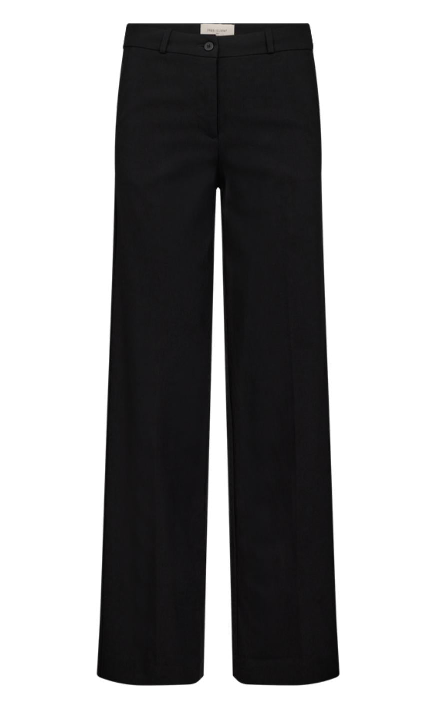 Freequent Bukser - Solvej Wide - Black