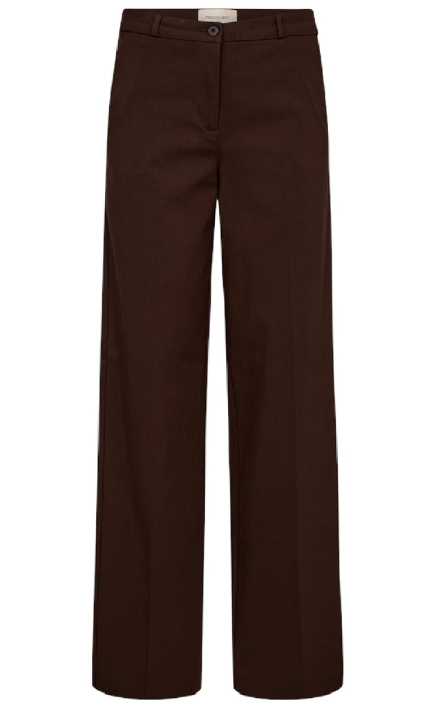 Freequent Bukser - Solvej Wide - Coffee Bean