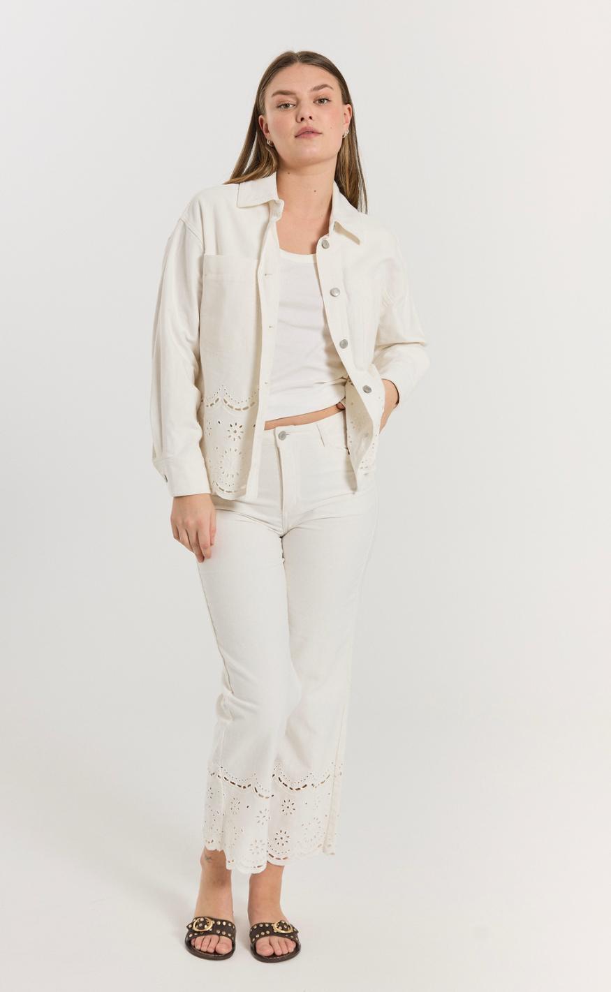 Freequent Bukser - Tanni - Star Off-white