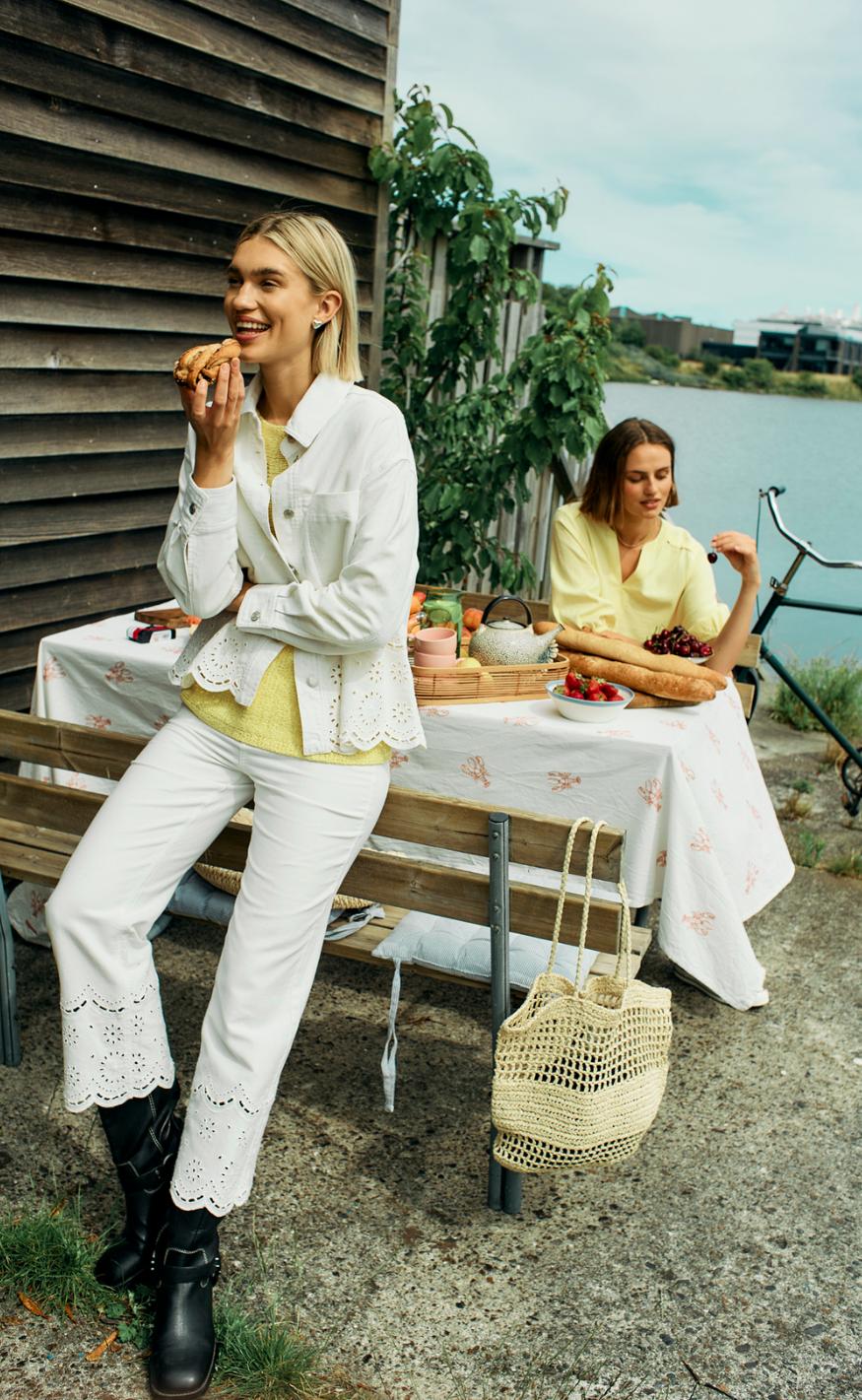 Freequent Bukser - Tanni - Star Off-white