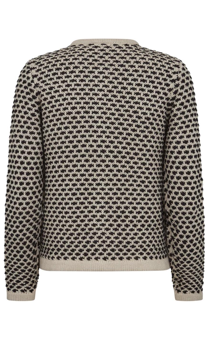 Freequent Cardigan - Cotla - Moonbeam w. Black