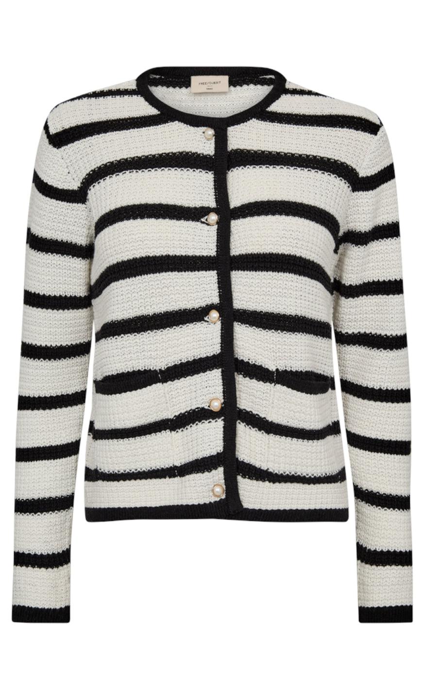 Freequent Cardigan - Cotla - Tofu W. Black