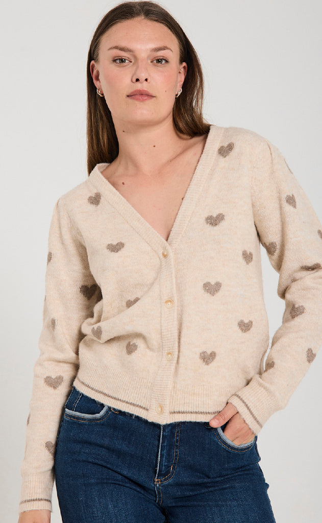Freequent Cardigan - Faith - Moonbeam Mel w. Desert Mel