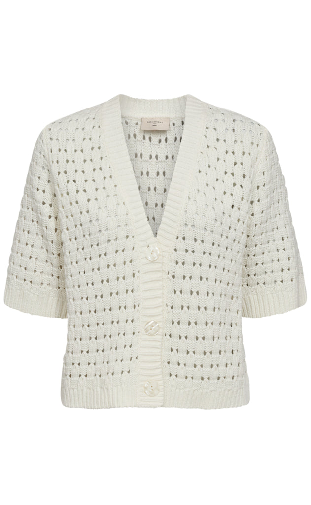 Freequent Cardigan - Flotta - Star Off-White